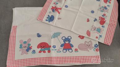 lenzuolo e federa lettino bimbo