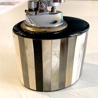 Accendino da tavolo vintage - lacca e corno