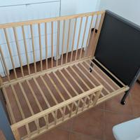 Lettino con sbarre - 3 altezze diverse