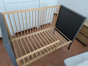 Lettino con sbarre - 3 altezze diverse