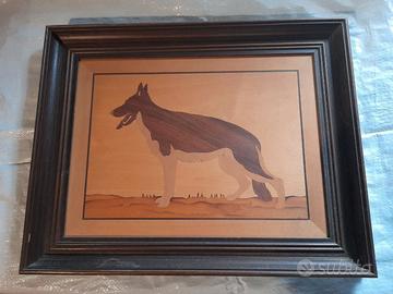 Quadro In Legno Cornice In Legno Raffigurante un P