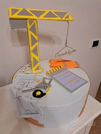 Torta scenografica per Laurea in Ingegneria Edile