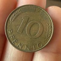 Moneta 10 Pfennig Germania Ovest 1972 - Amburgo