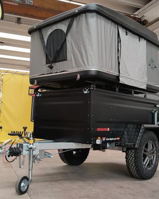Carrello rimorchio auto furgonato OFF-ROAD 4x4