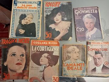 7 libri di film, da film, anni Trenta/Quaranta