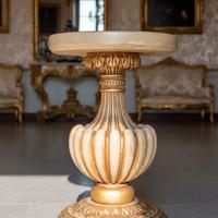 Tavolino veneziano dorato gamba per tavolo cristal