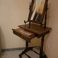 Antica toiletta da camera fine '800 in legno