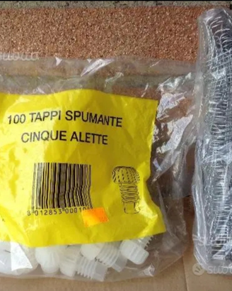 Tappi spumante e gabbiette in metallo