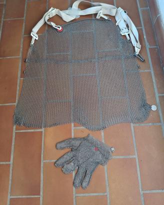 camice + guanto in acciaio