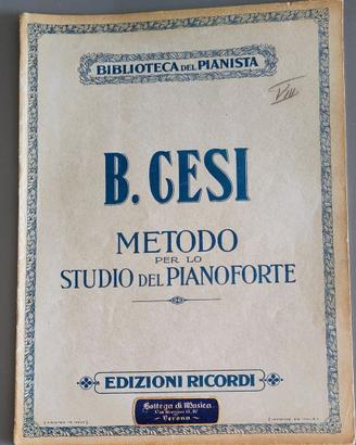 Metodo per lo studio del pianoforte B. CESI VII