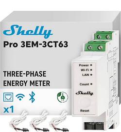 Shelly Pro ЗEM-3CT63, Contatore di Energia