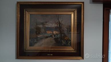 Dipinto originale olio su tavola firmato