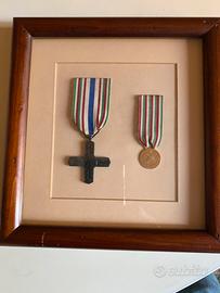Medaglia oro guerra 15/18 e croce cavaliere