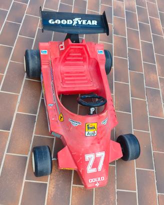 Rara macchina a pedali vintage Ferrari F1 N.27