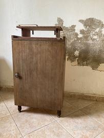 Mobiletto Vintage con Mensola Porta Telefono