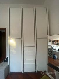 Armadio legno massello bianco