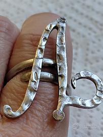 anello argento  fatto a mano