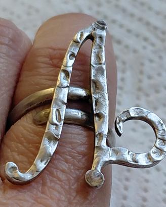 anello argento  fatto a mano 