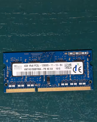 RAM DDR3L 4GB SK hynix PC3L-12800S per Notebook 