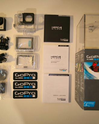 GOPRO HERO 4 Silver COME NUOVA + Accessori NUOVI
