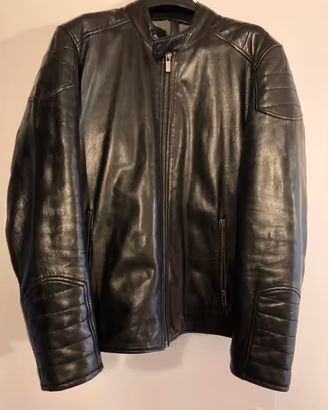 giubbotto pelle stile motociclista Combipel