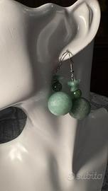 orecchini pendenti con pietre naturali