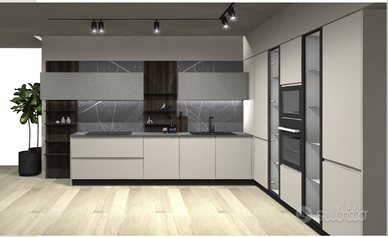 CUCINA ANGOLARE 420X335CM 5 ELETTRODOMESTICI