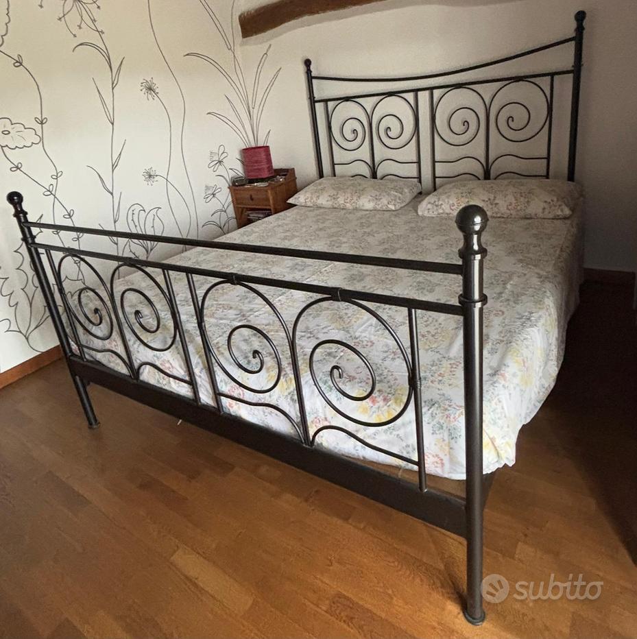 Sagstua Bed Letto Ikea Ferro Nero Letto Matrimoniale In Ferro - Main Image