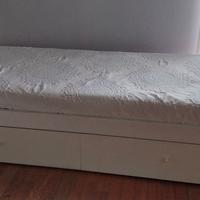Letto singolo con cassetti