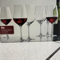 Set 6 calici vino rosso in cristallo - 565ml