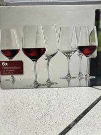 Set 6 calici vino rosso in cristallo - 565ml