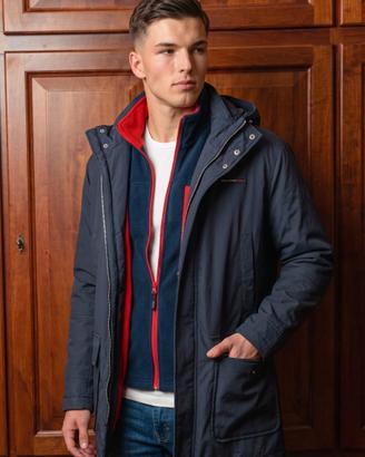 Parka Uomo Valentino Sport 3 in 1 Blu Navy XL