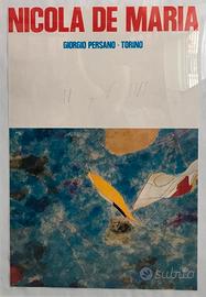 Manifesto "Nicola De Maria" firmato dall'artista