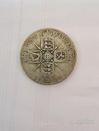 fiorino britannico in argento 1922