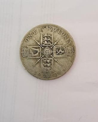 fiorino britannico in argento 1922