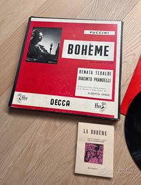 Doppio LP Puccini “La Bohème” Decca LXT 2622/2623