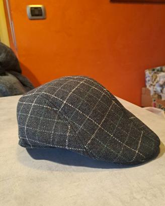 Berretto Piatto  Coppola a Quadri - Taglia 59 