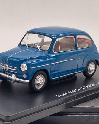 FIAT 600 D I serie - Edicola Vintage Europa - 1/24