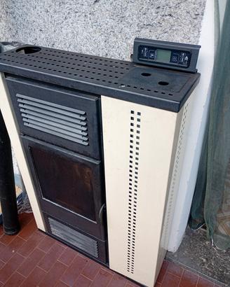 Stufa a pellet slim Palladio Scozia 10 kW 