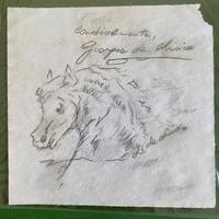 GIORGIO DE CHIRICO Testa di Cavallo Firmato