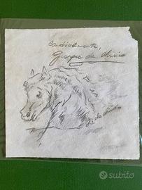 GIORGIO DE CHIRICO Testa di Cavallo Firmato