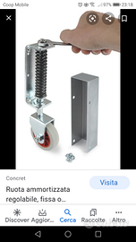 Ruota telescopica cancello