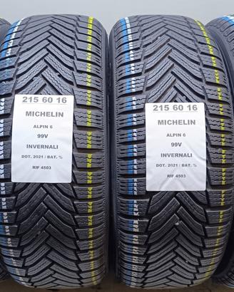 4 GOMME 215 60 16 MICHELIN INV RIF4503