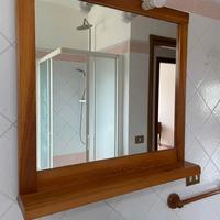 Specchiera da bagno con mensola e luci