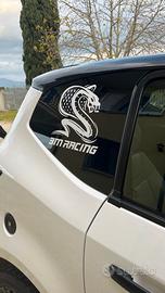 Coppia adesivi 3M racing con cobra colore a scelta