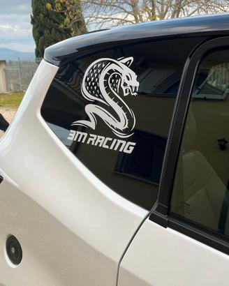 Coppia adesivi 3M racing con cobra colore a scelta