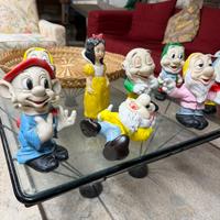 Pupazzi  vintage Biancaneve e i sette nani
