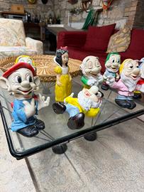 Pupazzi  vintage Biancaneve e i sette nani