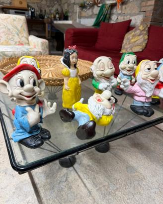Pupazzi  vintage Biancaneve e i sette nani