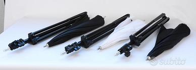 Kit flash Andoer (2 flash, trigger, 3 stativi,...